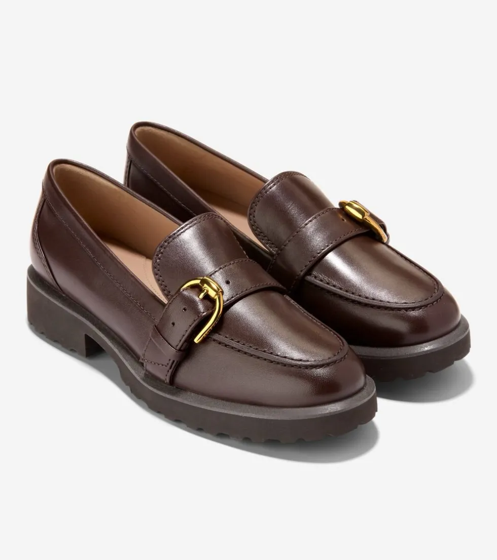 womens-giana-buckle-loafers-CClLBLxH-4.webp Clearance Cole Haan Women's Giana Buckle Loafers Chocolate