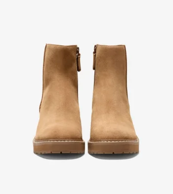 Outlet Cole Haan Women's Gillian Waterproof Lug Boots GoldenToffee