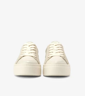 Hot Cole Haan Women's GrandPrø Max Platform Sneakers Ivory-Oat-PineCrocPrint