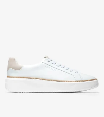 Best Cole Haan Women's GrandPr&oslash; Topspin Sneaker White-Dove