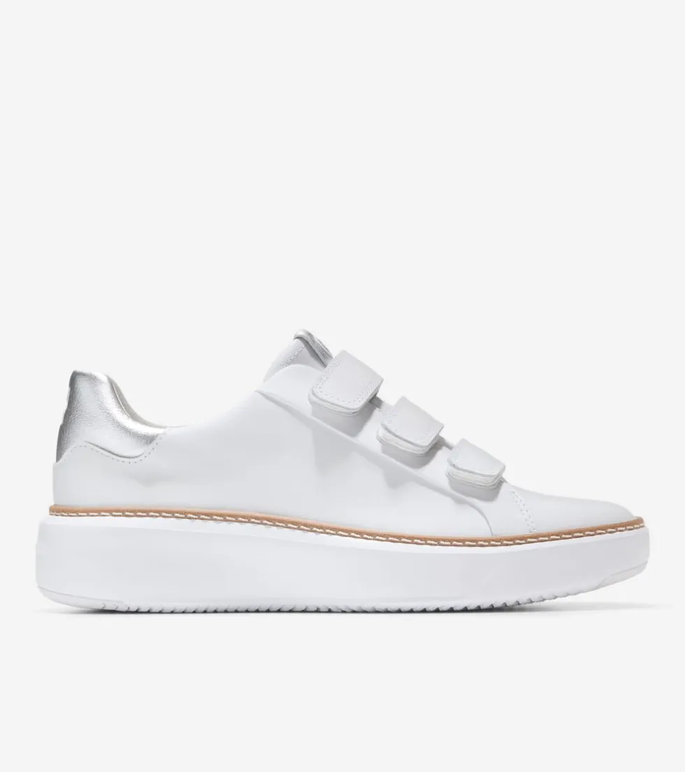 womens-grandproslash-topspin-t-GFSvUamr-0.webp Online Cole Haan Women's GrandPrø Topspin Triple Strap Sneakers OpticWhite-Silver