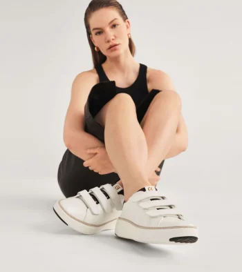 Hot Cole Haan Women's GrandPrø Topspin Triple Strap Sneakers Ivory-Tortoise