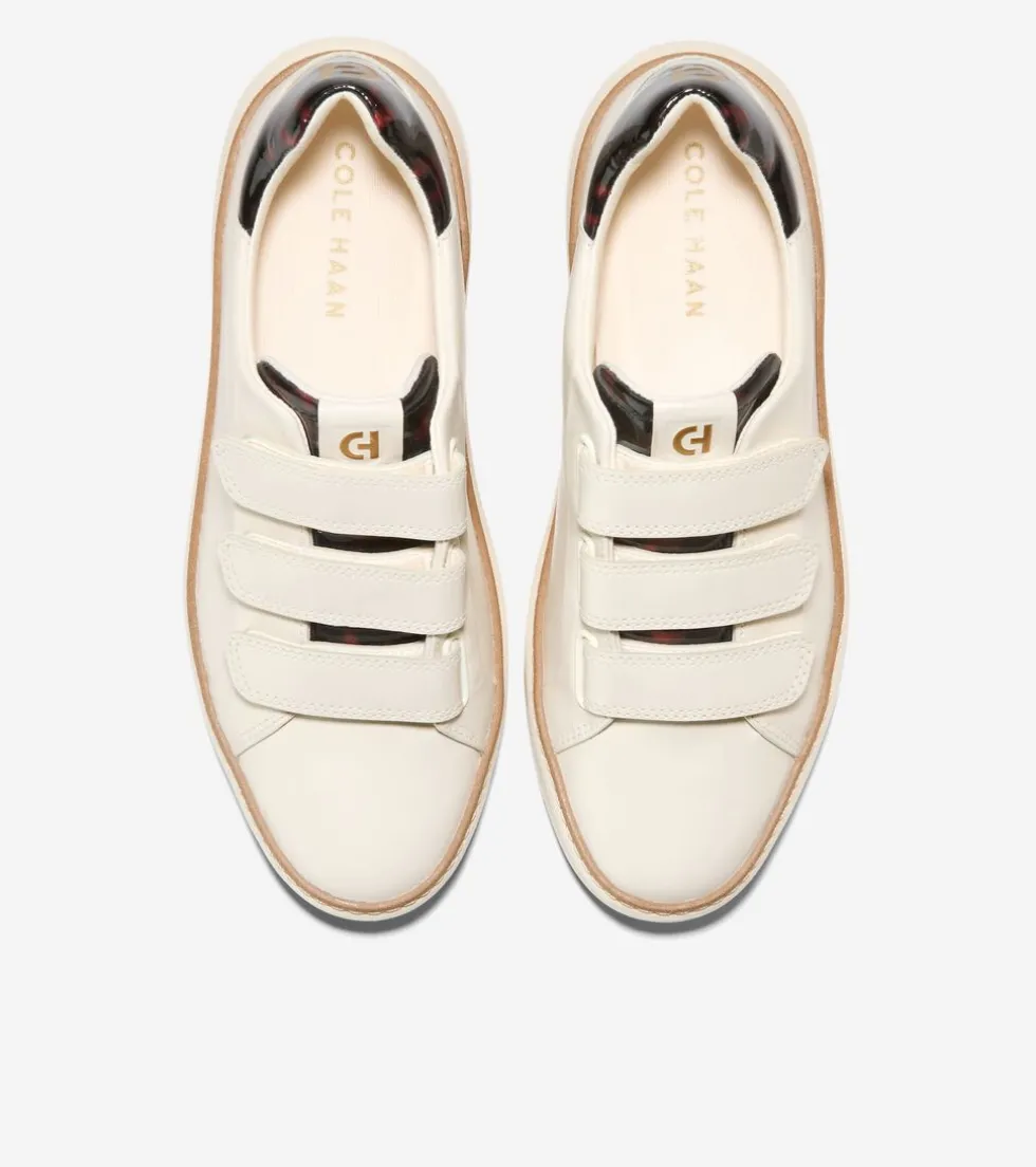 womens-grandproslash-topspin-t-mxtjMmzD-4.webp Hot Cole Haan Women's GrandPrø Topspin Triple Strap Sneakers Ivory-Tortoise