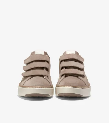 Clearance Cole Haan Women's GrandPrø Topspin Triple Strap Sneakers IrishCoffee-Ivory