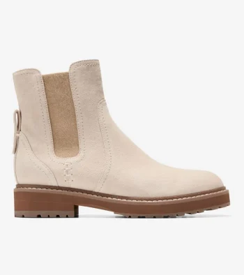 Fashion Cole Haan Women's Greenwich Waterproof Chelsea Boots Oat