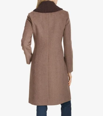 Outlet Cole Haan Women's Knit-Collar Coat Portobello