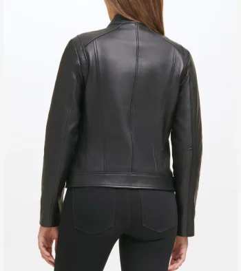 Online Cole Haan Women's Lambskin Leather Jacket Black