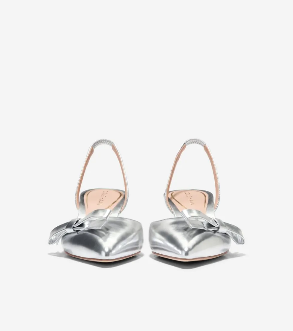 womens-noella-bow-slingback-pu-KctCxSjr-1.webp Outlet Cole Haan Women's Noella Bow Slingback Pumps SilverSpecchio