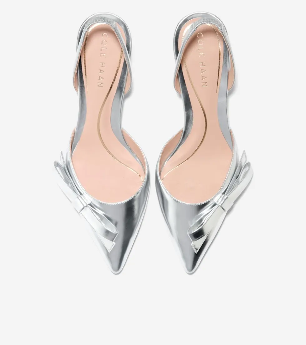womens-noella-bow-slingback-pu-KctCxSjr-3.webp Outlet Cole Haan Women's Noella Bow Slingback Pumps SilverSpecchio