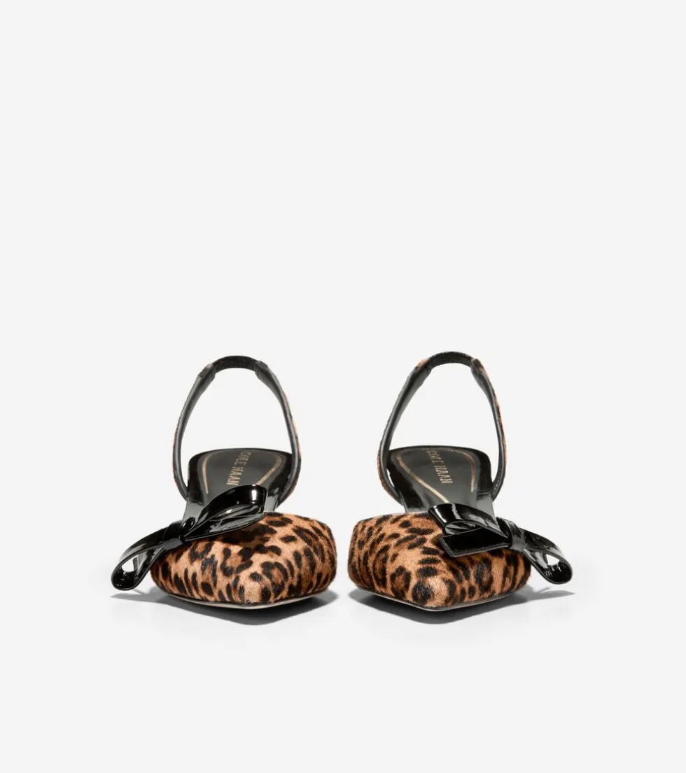womens-noella-bow-slingback-pu-XMZBRbeK-1.webp Online Cole Haan Women's Noella Bow Slingback Pumps LeopardPrint