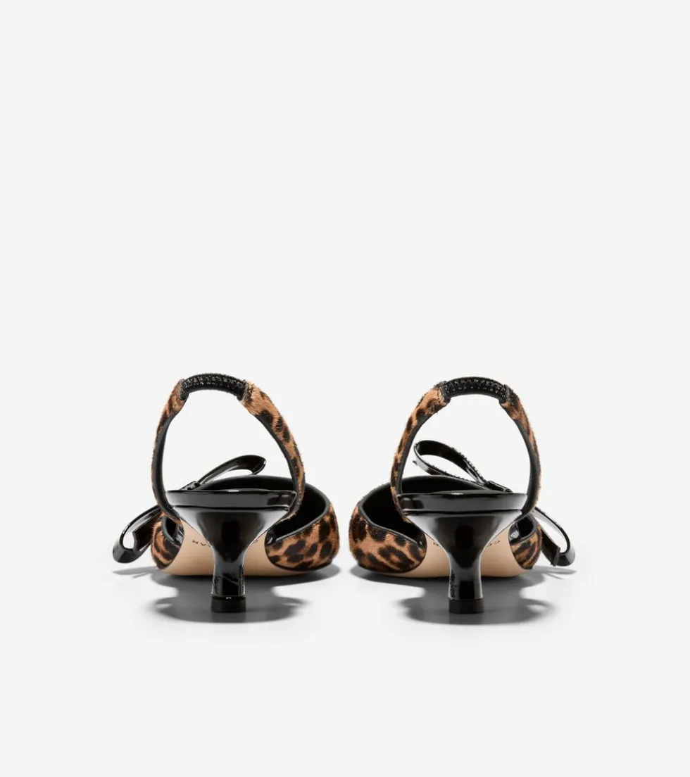 womens-noella-bow-slingback-pu-XMZBRbeK-2.webp Online Cole Haan Women's Noella Bow Slingback Pumps LeopardPrint
