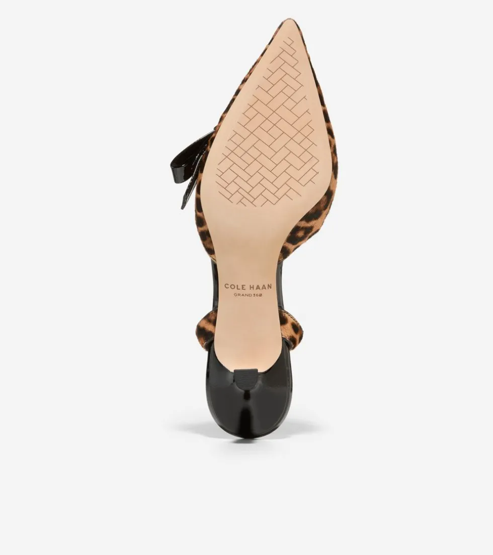 womens-noella-bow-slingback-pu-XMZBRbeK-5.webp Online Cole Haan Women's Noella Bow Slingback Pumps LeopardPrint