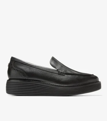 Discount Cole Haan Women's &Oslash;riginalGrand Platform Venetian Loafer Black