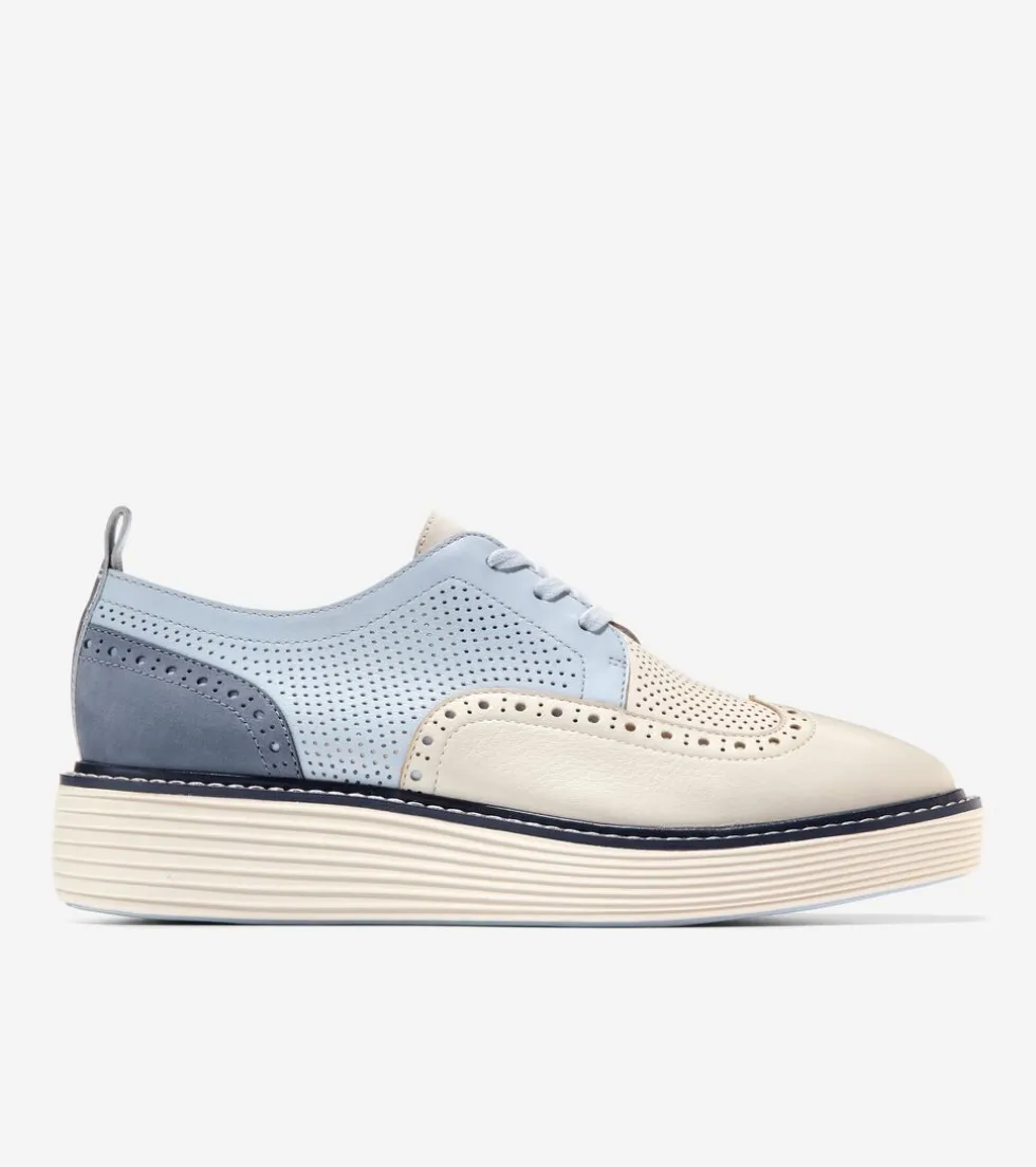 womens-oslashriginalgrand-plat-KlQWwBwd-0.webp Clearance Cole Haan Women's ØriginalGrand Platform Wingtip Oxfords Heather-FolkstoneGray-Ivory