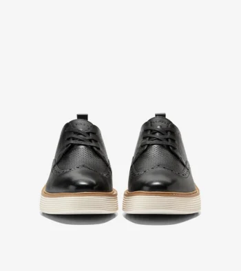 Clearance Cole Haan Women's ØriginalGrand Platform Wingtip Oxfords Black-Ivory