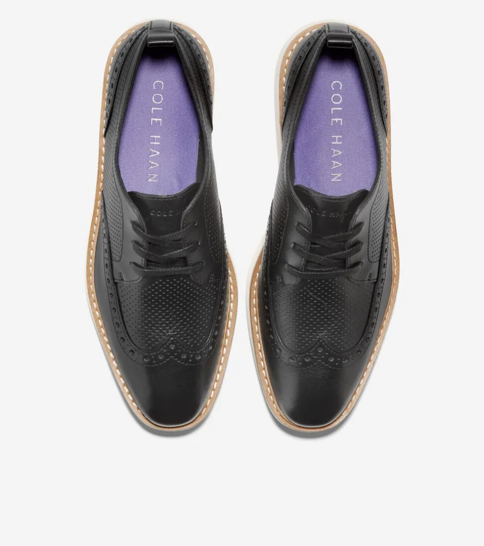 womens-oslashriginalgrand-plat-uiLAhotq-3.webp Clearance Cole Haan Women's ØriginalGrand Platform Wingtip Oxfords Black-Ivory