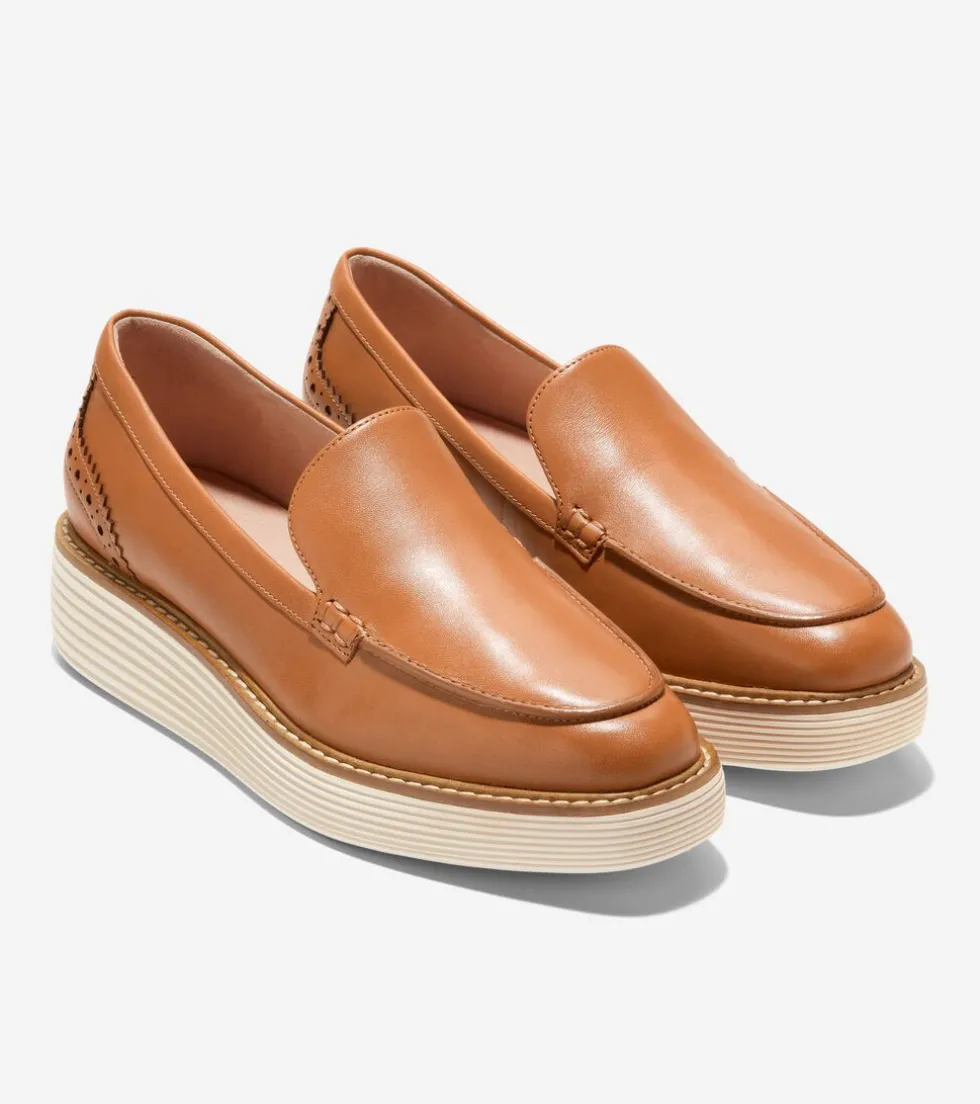 womens-oslashriginalgrand-plat-xoESNzdW-4.webp Hot Cole Haan Women's ØriginalGrand Platform Venetian Loafer Pecan-Ivory