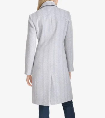 Online Cole Haan Women's Patterned Asymmetric Coat Grey
