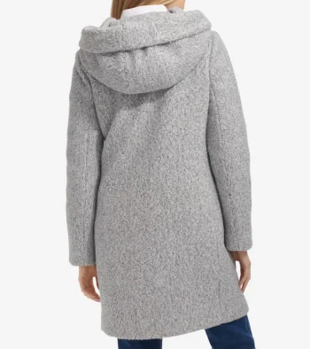 Online Cole Haan Women's Pressed Hooded Shawl Coat LightGrey