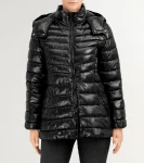 Online Cole Haan Women's Quilted Pearl Faux Down Jacket With Removable Hood Black