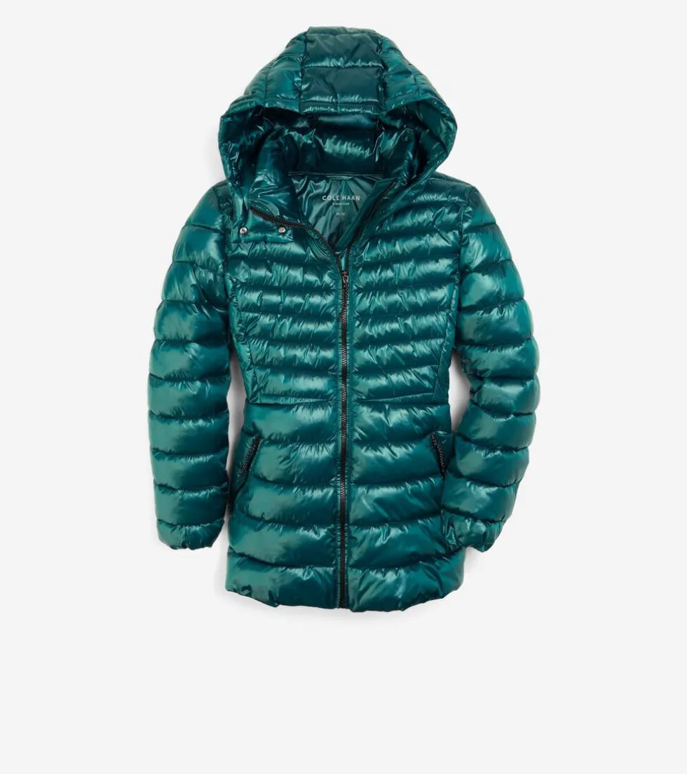 womens-quilted-pearl-faux-down-sByiPVrC-1.webp Clearance Cole Haan Women's Quilted Pearl Faux Down Jacket With Removable Hood Emerald