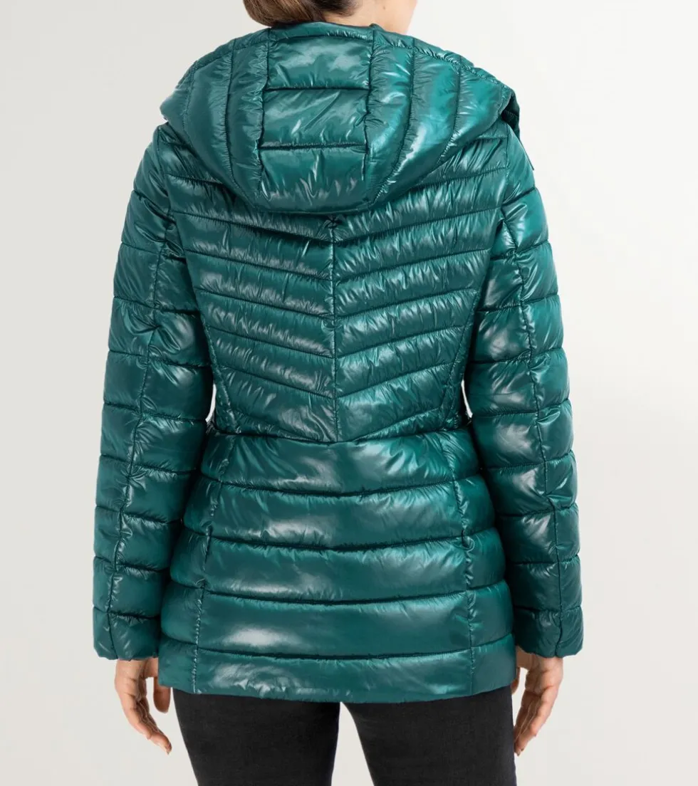 womens-quilted-pearl-faux-down-sByiPVrC-2.webp Clearance Cole Haan Women's Quilted Pearl Faux Down Jacket With Removable Hood Emerald