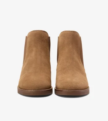 Best Cole Haan Women's Rebecca Chelsea Boots GoldenToffee