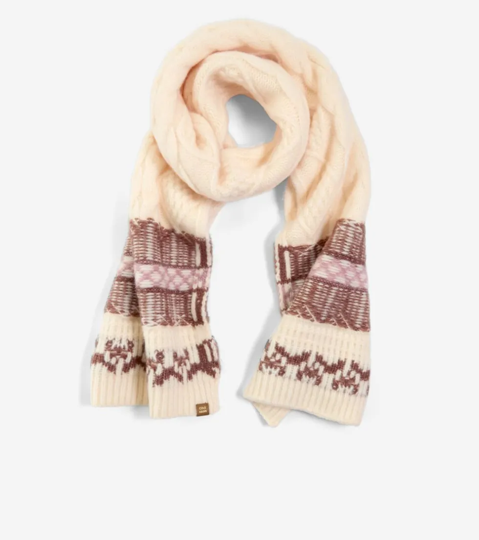 womens-reversible-fair-isle-sc-tPqibtQW-0.webp Outlet Cole Haan Women's Reversible Fair Isle Scarf Natural