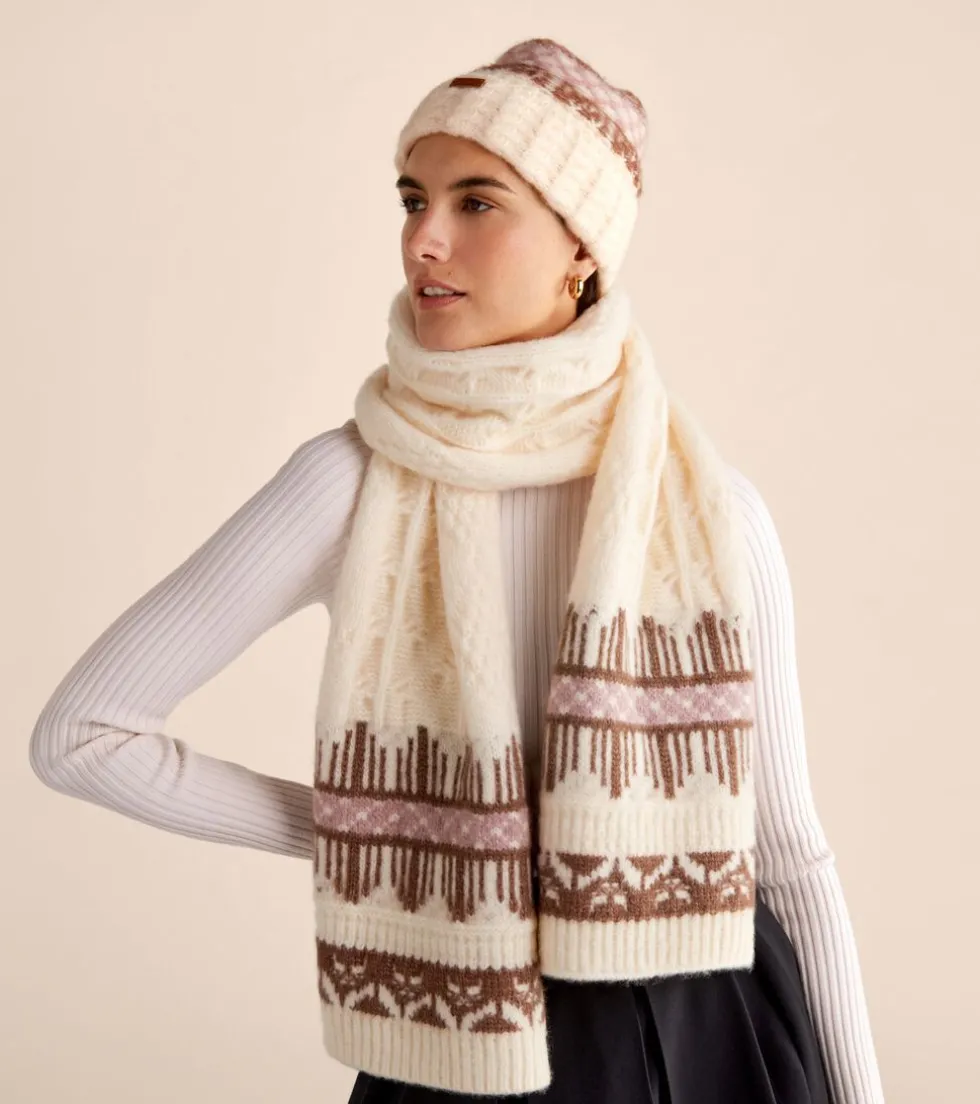 womens-reversible-fair-isle-sc-tPqibtQW-1.webp Outlet Cole Haan Women's Reversible Fair Isle Scarf Natural