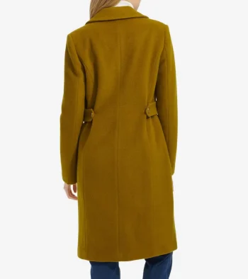 Hot Cole Haan Women's Slick Wool Coat Kiwi