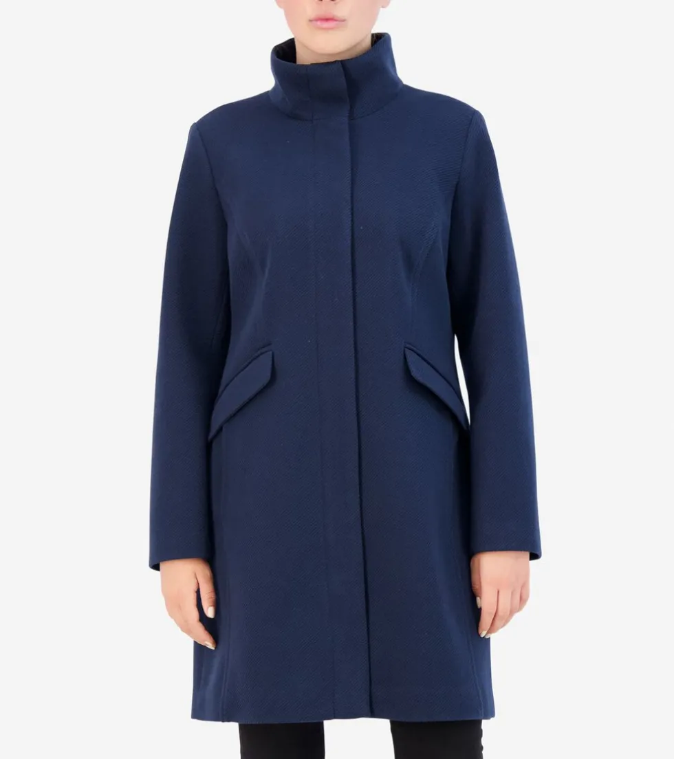 womens-soft-twill-zip-up-coat-hrNftCIs-0.webp Clearance Cole Haan Women's Soft Twill Zip-Up Coat Navy