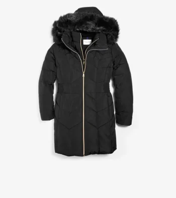 Hot Cole Haan Women's Taffeta Down Coat Black