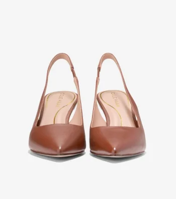 Sale Cole Haan Women's Vandam Slingback Pumps 65MM Cuoio