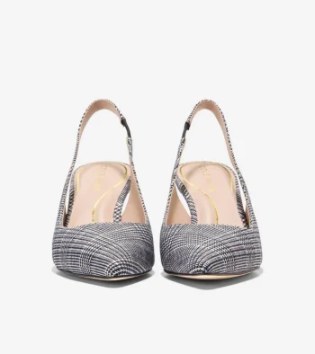 Best Cole Haan Women's Vandam Slingback Pumps MiniPlaid