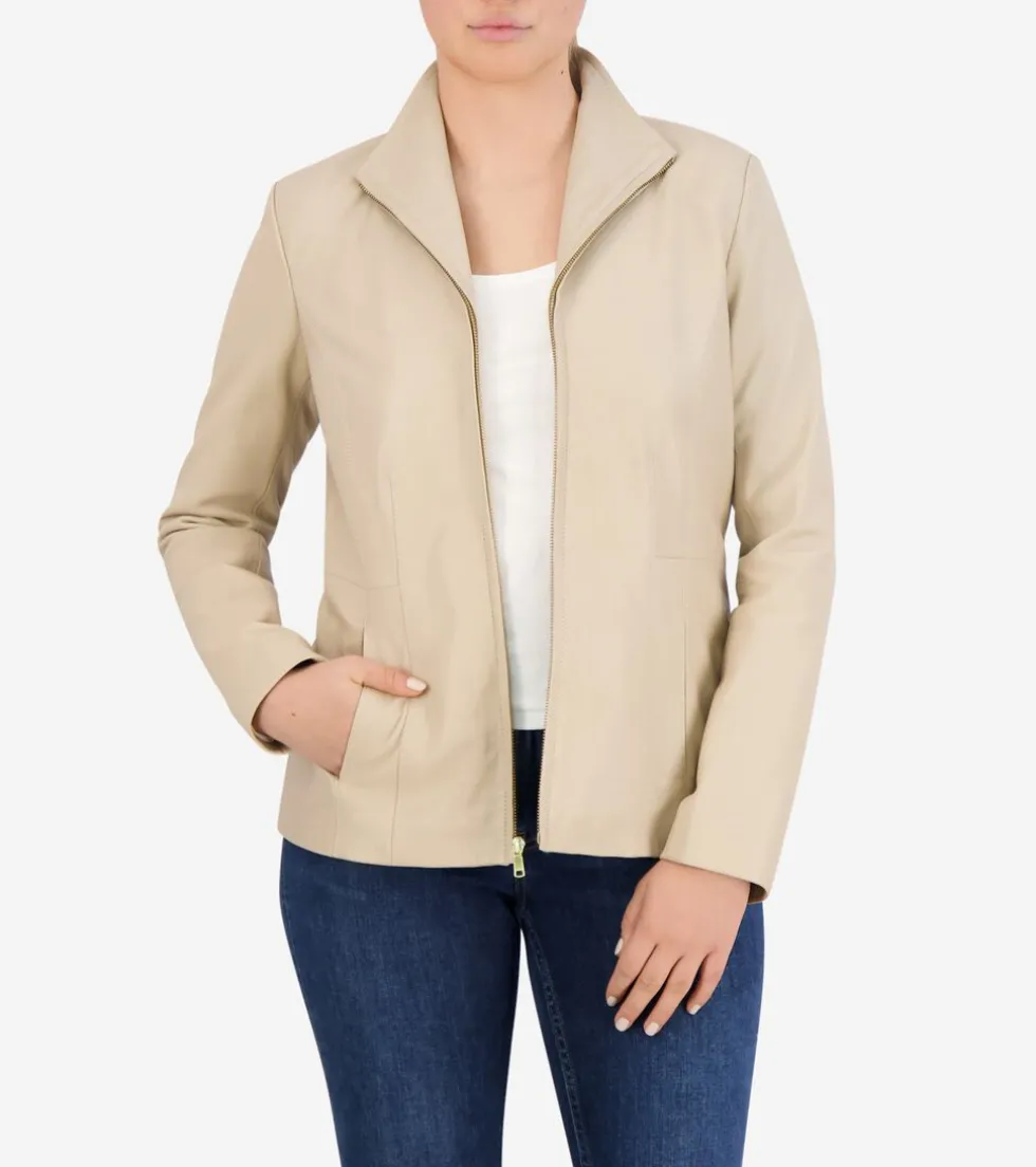 womens-wing-collar-leather-jac-GCmIFLBr-0.webp Online Cole Haan Women's Wing Collar Leather Jacket Cream