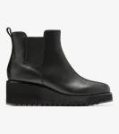 Online Cole Haan Women's ZER&Oslash;GRAND City Wedge Waterproof Chelsea Boots Black