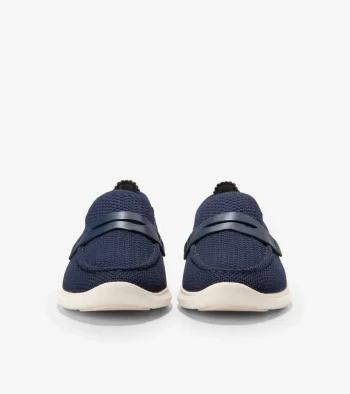 Discount Cole Haan Women's ZERØGRAND Meritt Stitchlite™ Loafers MarineBlueStitchlite™-Ivory