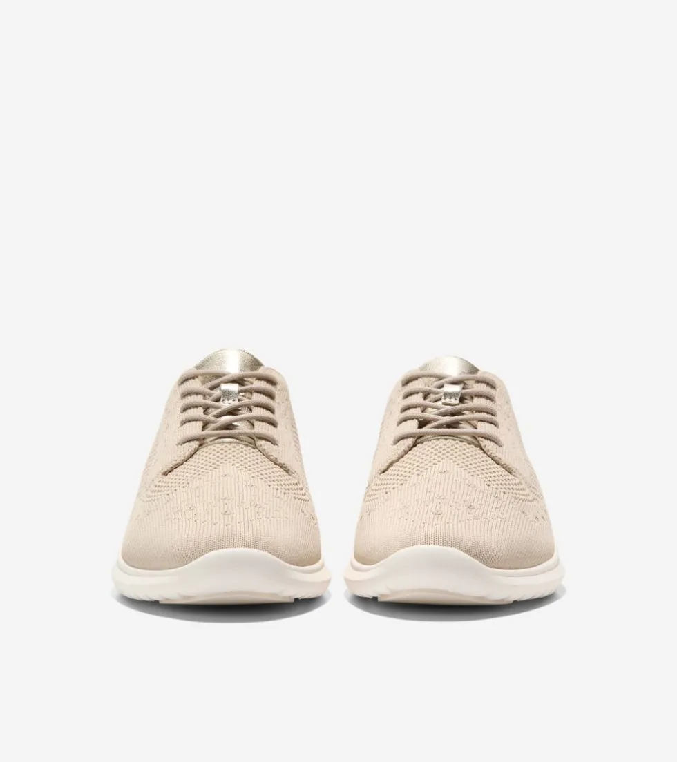 womens-zeroslashgrand-meritt-s-xyUttqpA-1.webp Clearance Cole Haan Women's ZERØGRAND Meritt Stitchlite™ Oxfords Rye-GoldMetallic