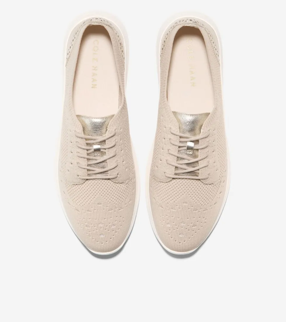 womens-zeroslashgrand-meritt-s-xyUttqpA-3.webp Clearance Cole Haan Women's ZERØGRAND Meritt Stitchlite™ Oxfords Rye-GoldMetallic