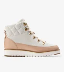 Fashion Cole Haan Women's ZER&Oslash;GRAND Waterproof Elissa Hiker Boots Ivory-Natural