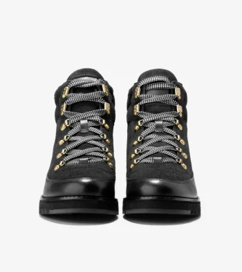 Discount Cole Haan Women's ZERØGRAND Waterproof Elissa Hiker Boots Black